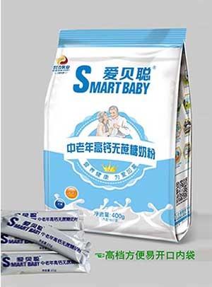 愛(ài)貝聰中老年高鈣無(wú)蔗糖奶粉
